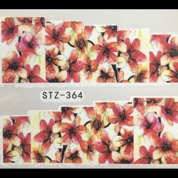 Other - 3/$12 Nail Art Waterslide Tattoos Cherry Blossom